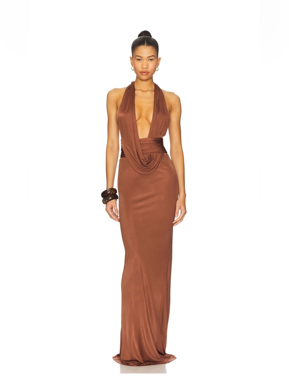RetrofEte Payton Dress in Chestnut